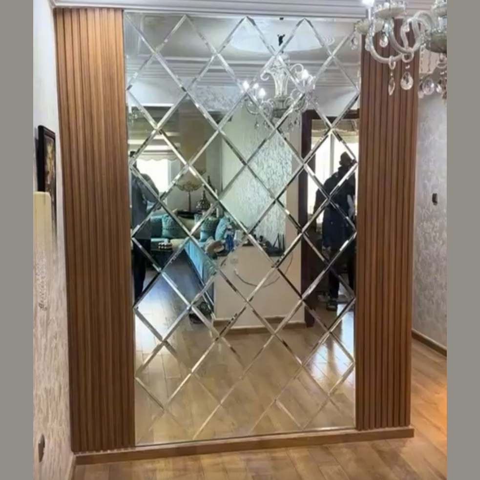 Large Multi Diamond Wall Mirror