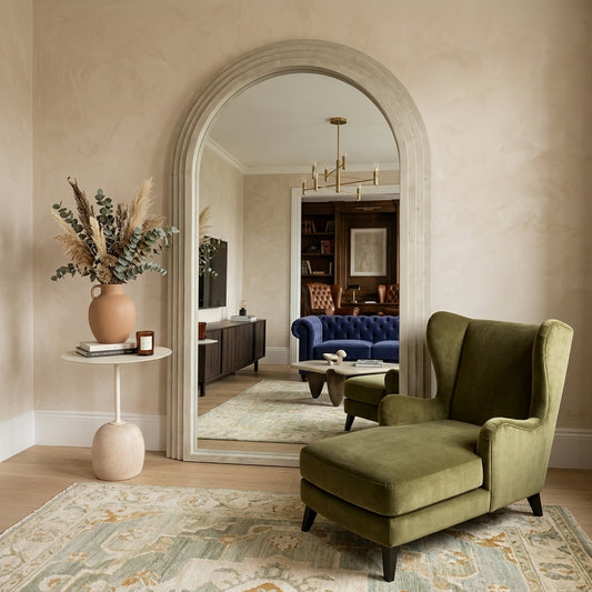 Marble Stepped Arch Full Length Mirror