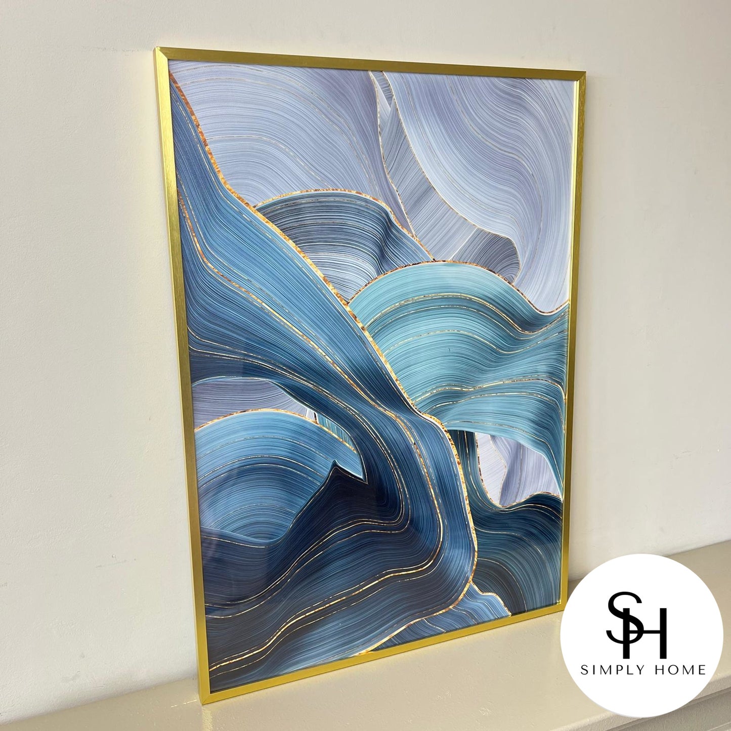 Abstract Blue Ribbon