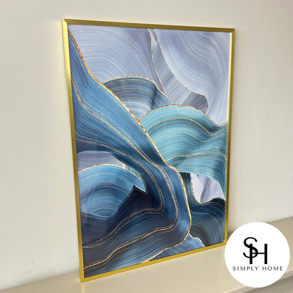 Abstract Blue Ribbon