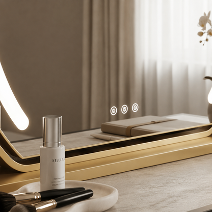 Gold LED Vanity Make Up Mirror