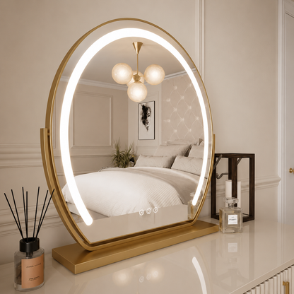 Gold LED Vanity Make Up Mirror
