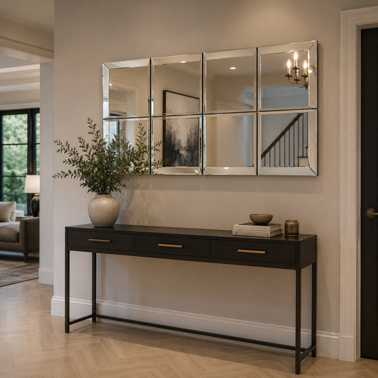 Set of 8 Panel Wall Mirrors