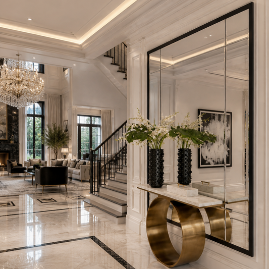 The Black Trim Aurelia Mirror
