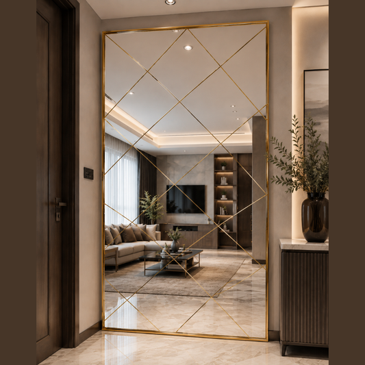 The Fendi Full Length Mirror in Gold