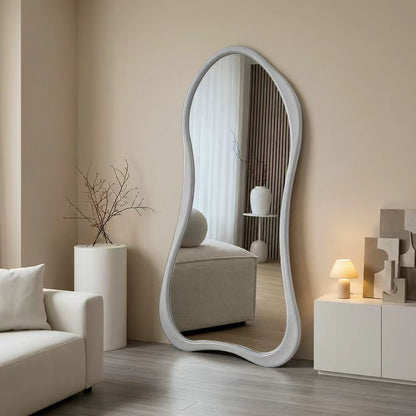 Marble Effect Irregular Full Length Mirror