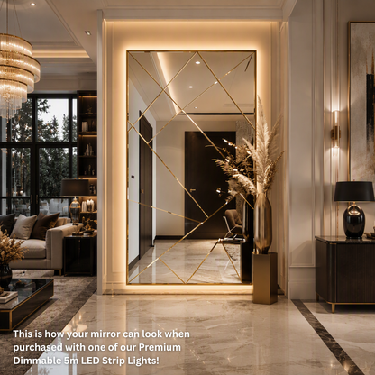 The Fendi Full Length Mirror in Gold