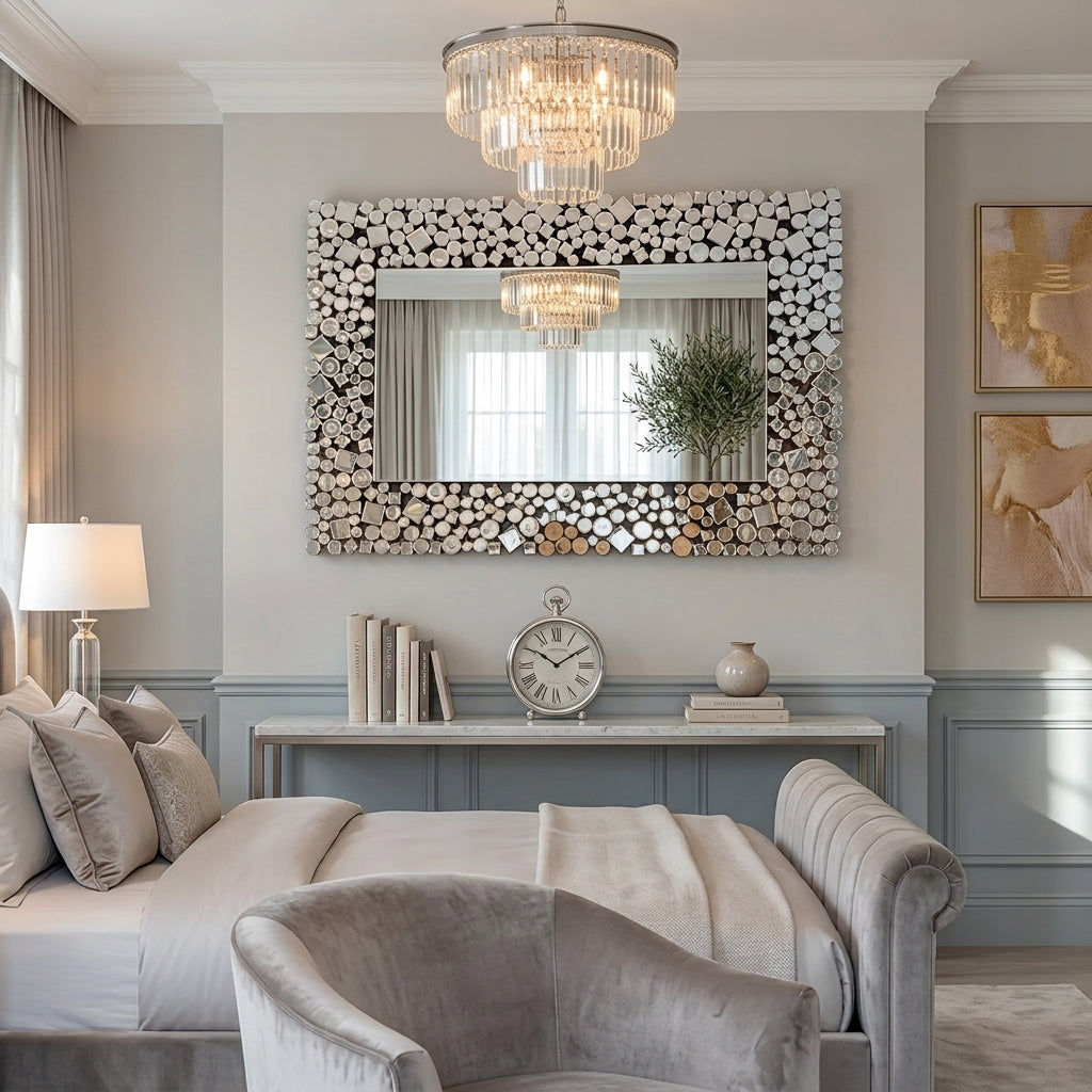EX DISPLAY Olivia Rectangular Wall Mirror