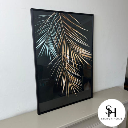 Golden Palm Leaves