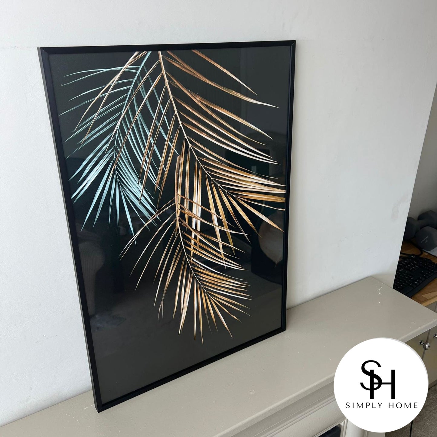 Golden Palm Leaves