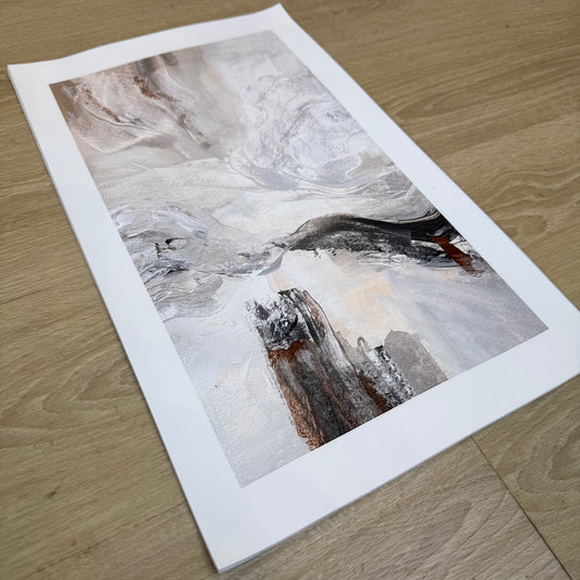 Abstract Mountain Canvas