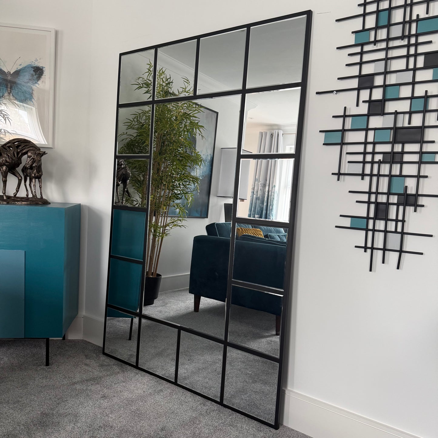 New York Grid Wall Mirror