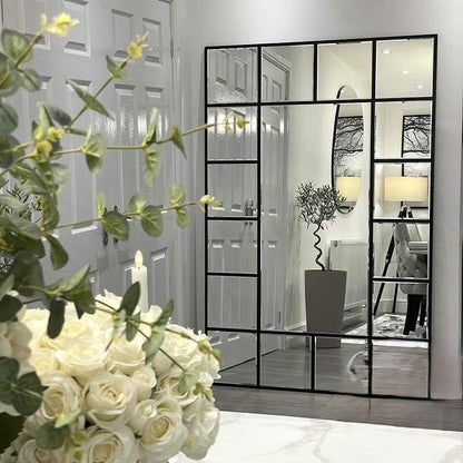 New York Grid Wall Mirror