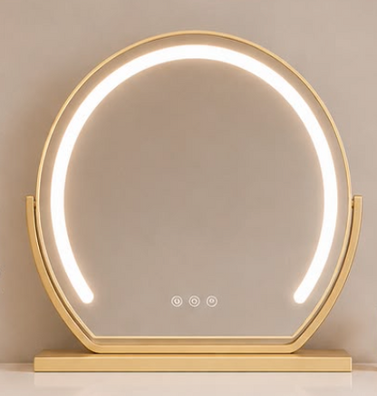 The Clara Dressing Table - Beige (Stool & Mirror Set)