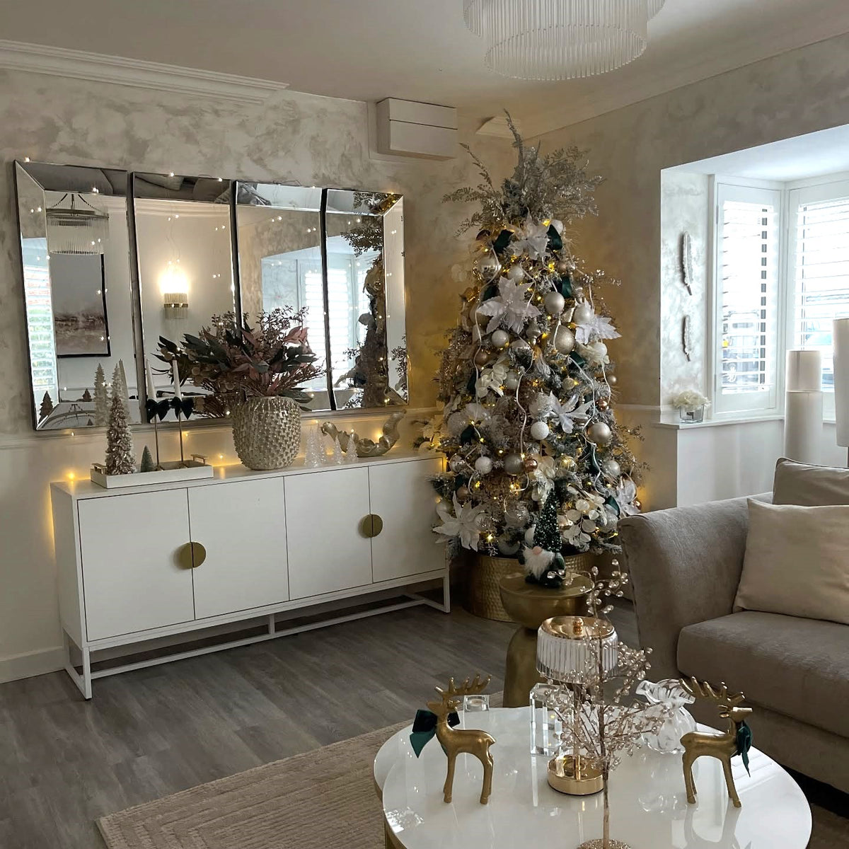 Santorini 4 Panel Wall Mirror