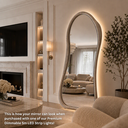 Stone Effect Irregular Full Length Mirror