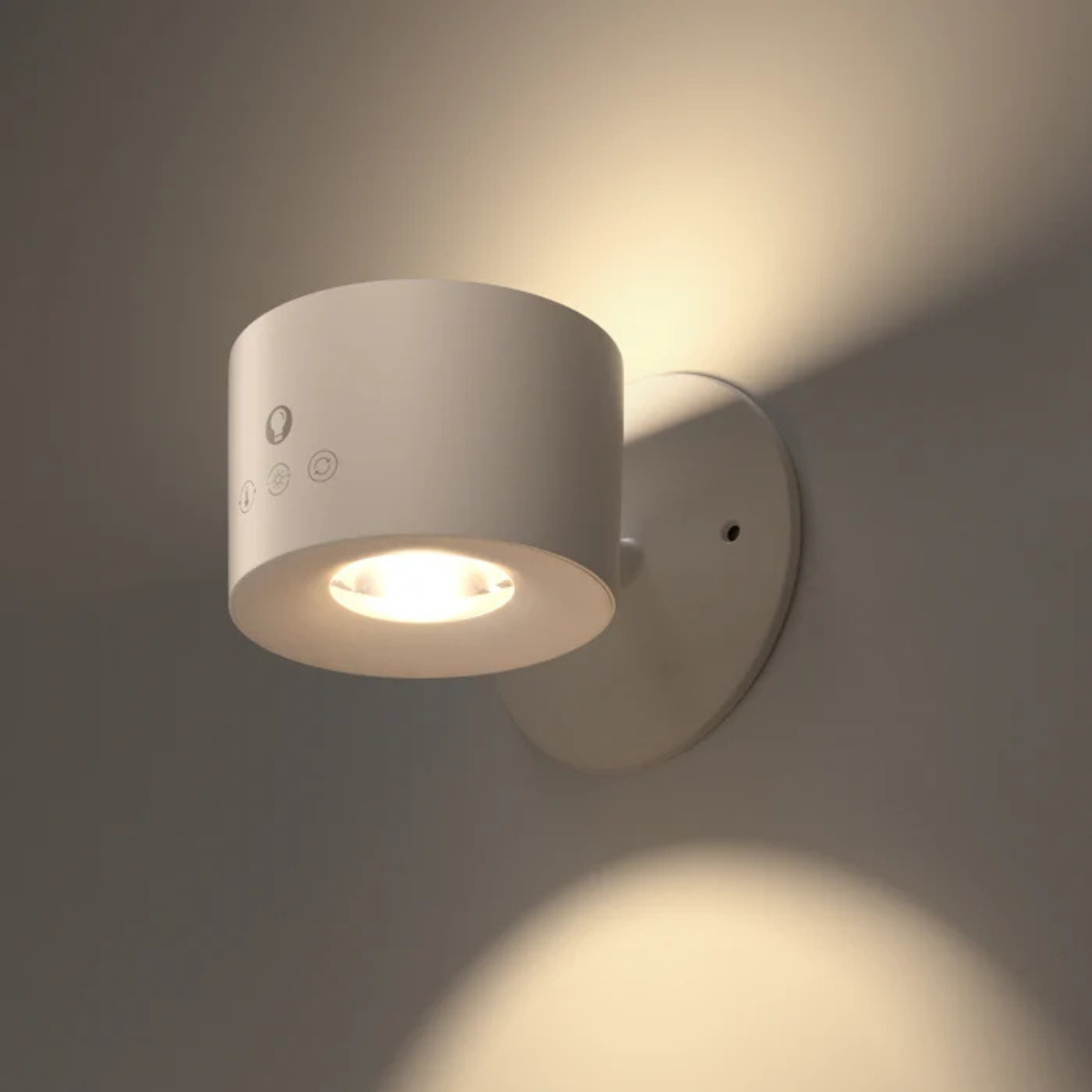 White Wireless Stick On Wall Lights