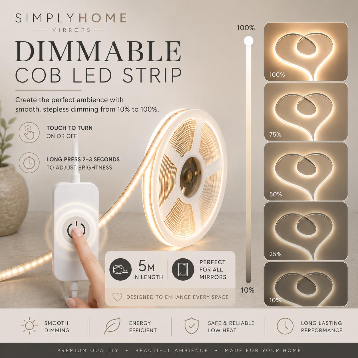 Premium Dimmable 5m Led Strip Light