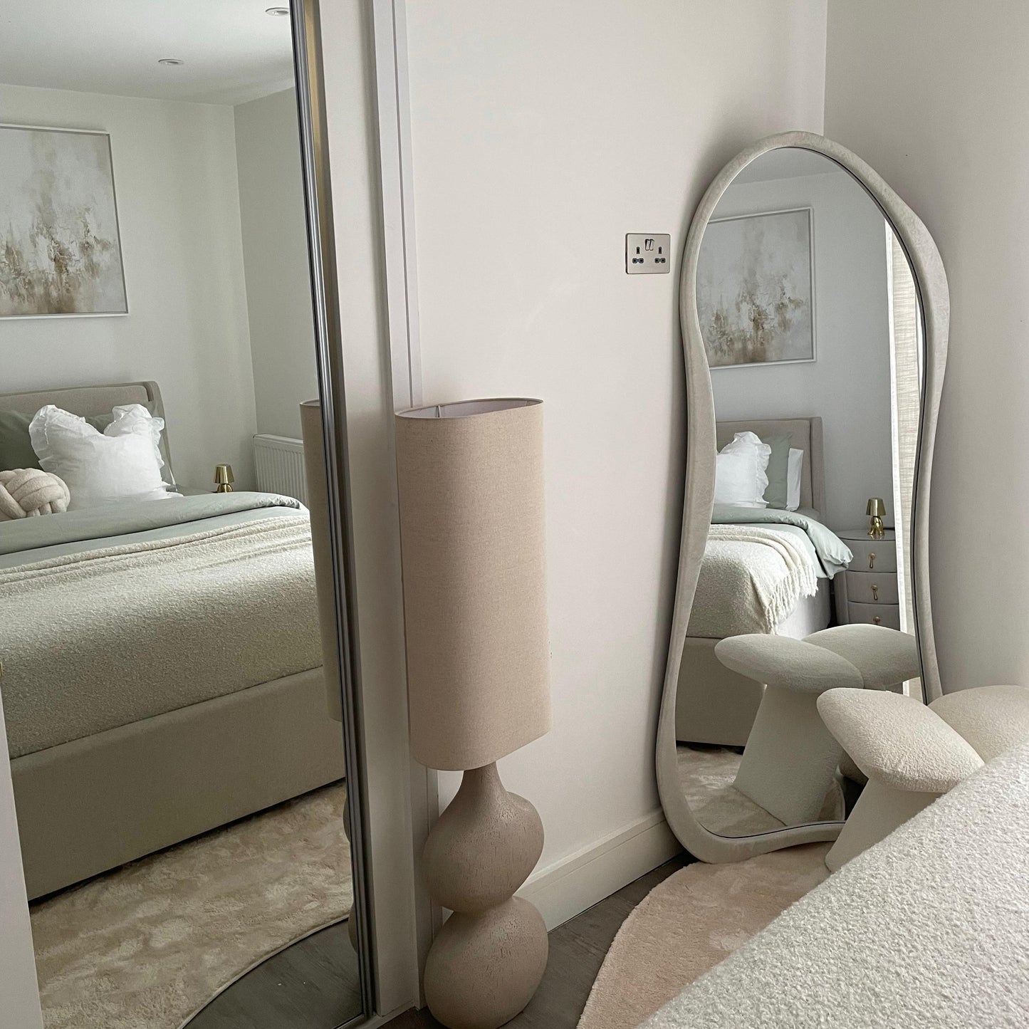Stone Effect Irregular Full Length Mirror