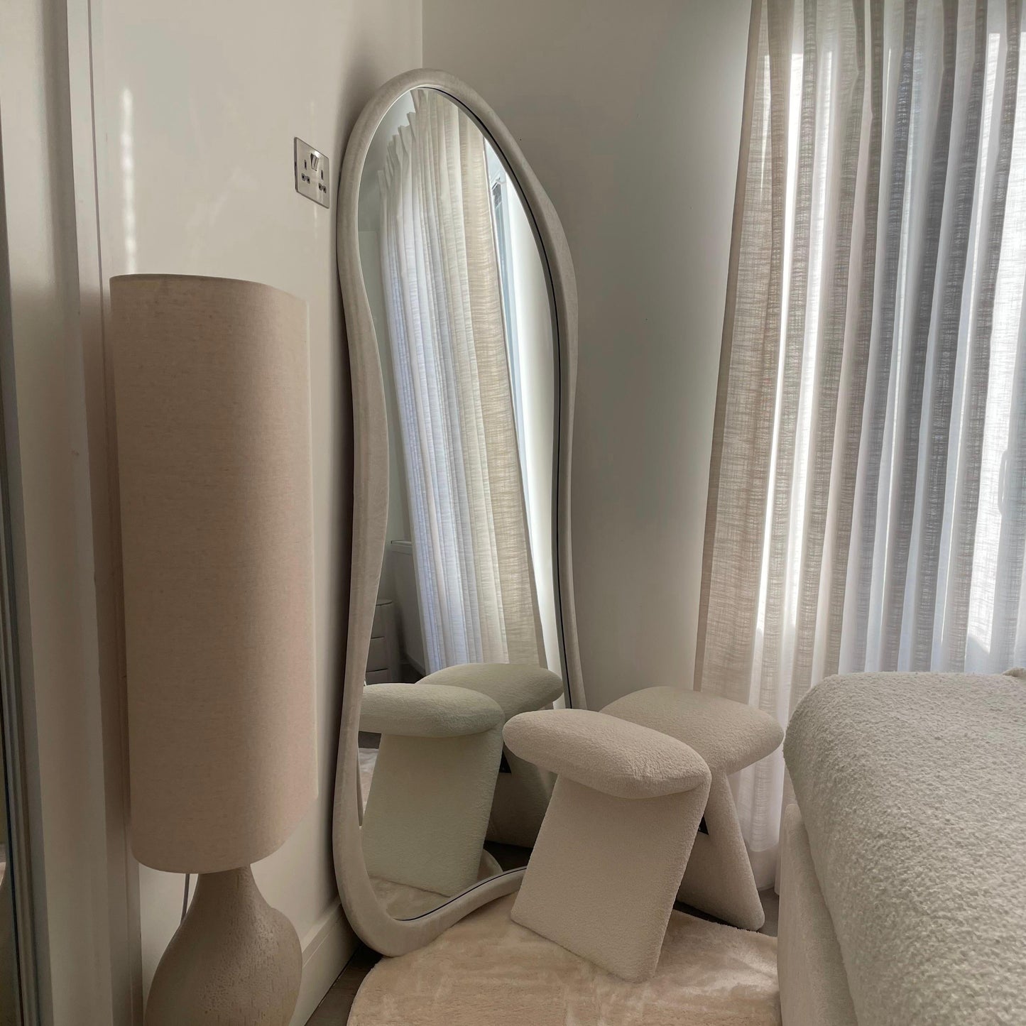 Stone Effect Irregular Full Length Mirror