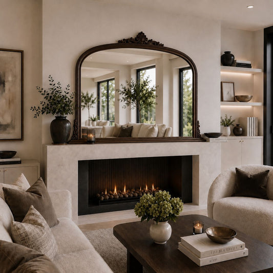 Dark Oak Large Mantle Mirror