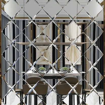 Large Multi Diamond Wall Mirror