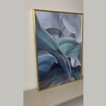 Abstract Blue Ribbon