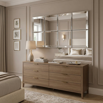 Set of 8 Panel Wall Mirrors